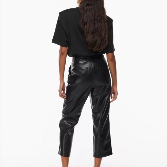 Aritzia Babaton Command Cropped Vegan Leather Pant - Picture 3 of 5